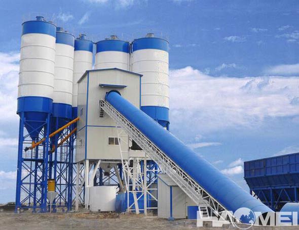 stationary concrete mixer plant made in china
