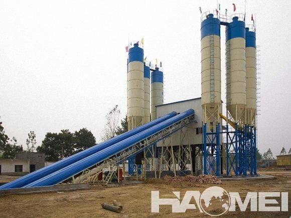 stationary mixed concrete plant