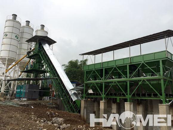  hzs60 cement concrete mixing plant