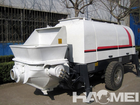 concrete pump trailer mounted
